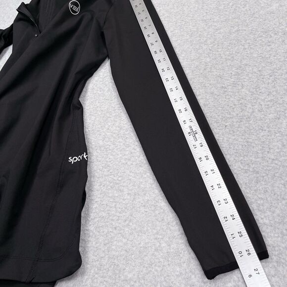 Veil Spark Half Zip Pullover Tunic Womens Medium M Black Workout Performance NWT - Picture 5 of 14